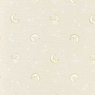 Cozy Cotton Flannel Over the Moon - Tossed Moons Natural Yardage