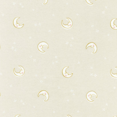 Cozy Cotton Flannel Over the Moon - Tossed Moons Natural Yardage