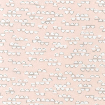 Cozy Cotton Flannel Over the Moon - Clouds Pearl Pink Yardage