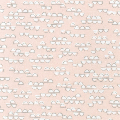 Cozy Cotton Flannel Over the Moon - Clouds Pearl Pink Yardage