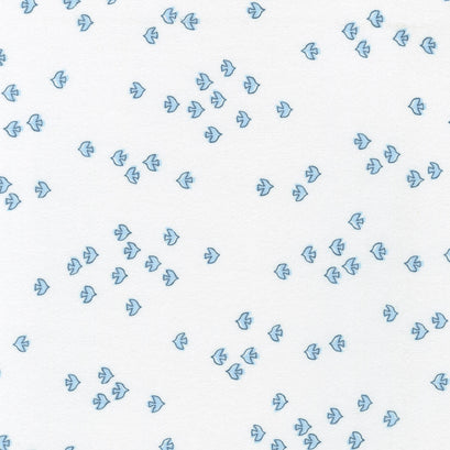 Cozy Cotton Flannel Over the Moon - Flying Birds Blue Jay Yardage