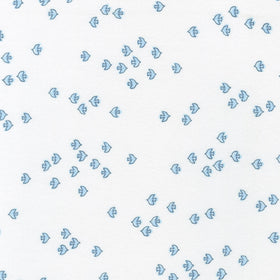 Cozy Cotton Flannel Over the Moon - Flying Birds Blue Jay Yardage