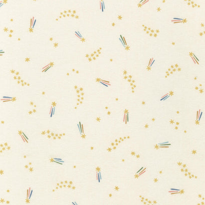 Cozy Cotton Flannel Over the Moon - Stars Natural Yardage