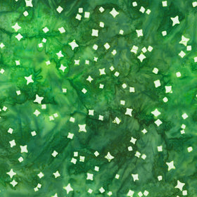 Artisan Batiks - Colors Of Christmas Stars Pine Yardage
