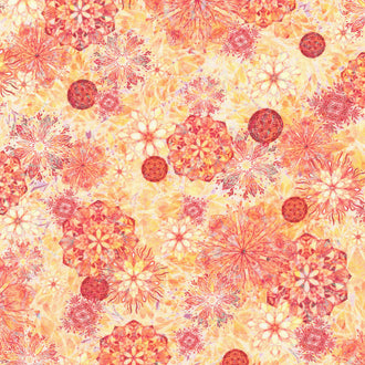 Calixta - Spaced Floral Topaz Yardage
