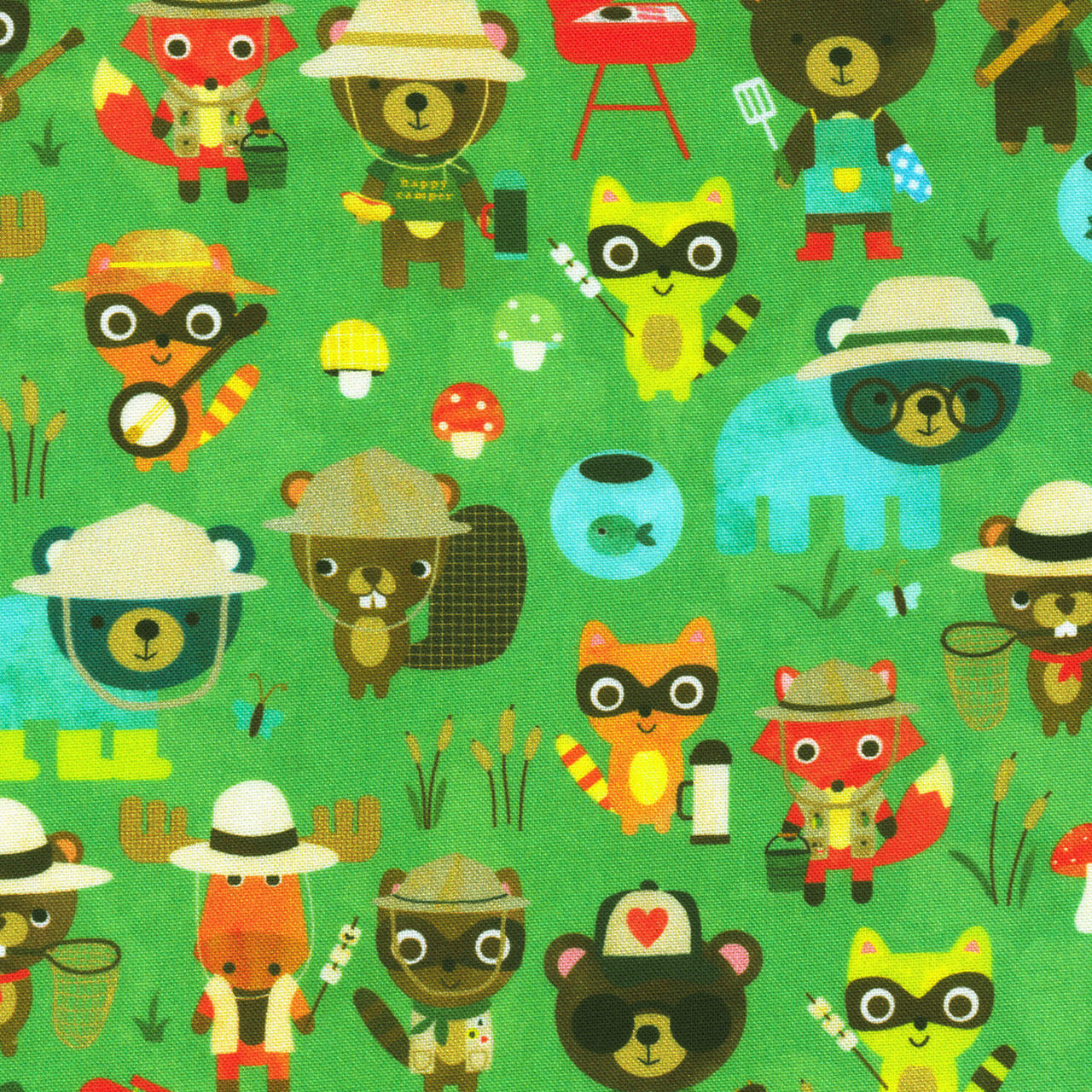 Campground Critters - Animals Meadow Yardage