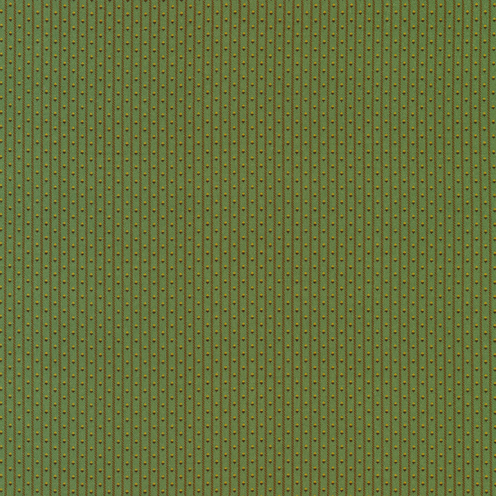 Dakota Threads - Stripes and Dots Green Yardage