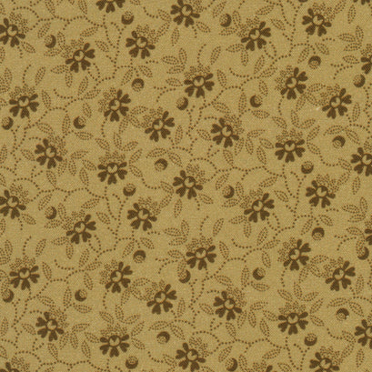 Dakota Threads Wide - Flowers Tan Yardage