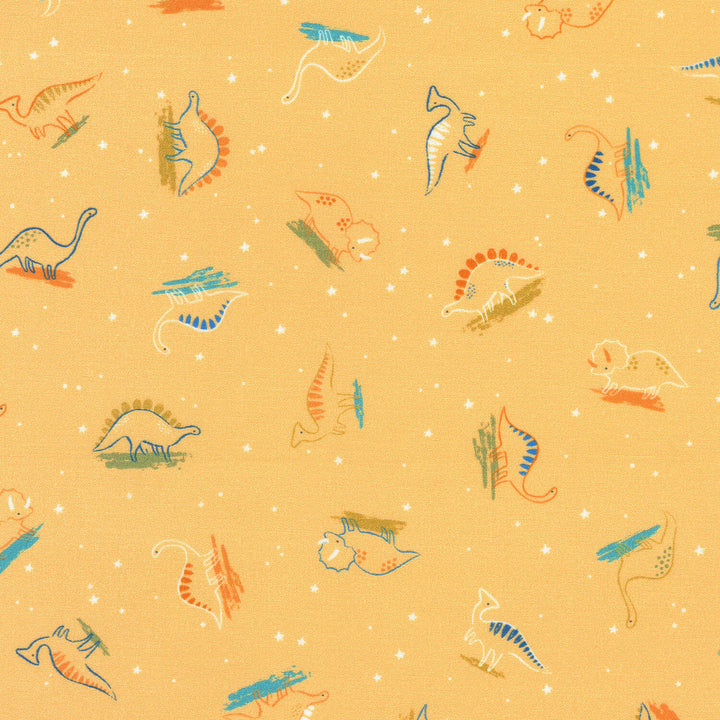 Dino Darlings - Apricot Yardage