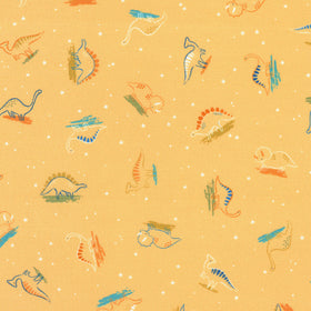 Dino Darlings - Apricot Yardage