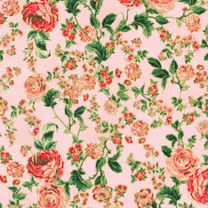 Decadent Garden - Roses Pink Yardage