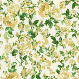 Decadent Garden - Roses Cream Yardage