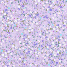Deer Wilds - Floral Lavender Yardage