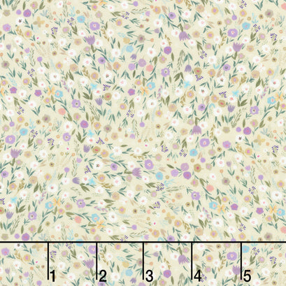 Deer Wilds - Ditsy Floral Pearl Yardage