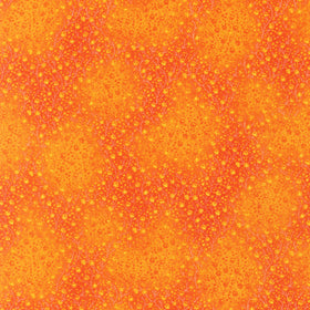 Fusions 4 - Floral Texture Orange Yardage