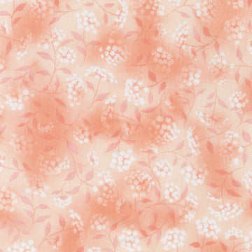 Fusions - Wispy Floral Peach Yardage