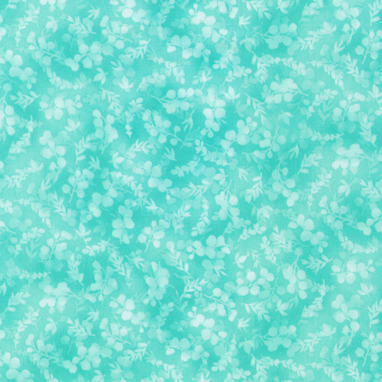 Fusions - Shadow Petals Aqua Yardage