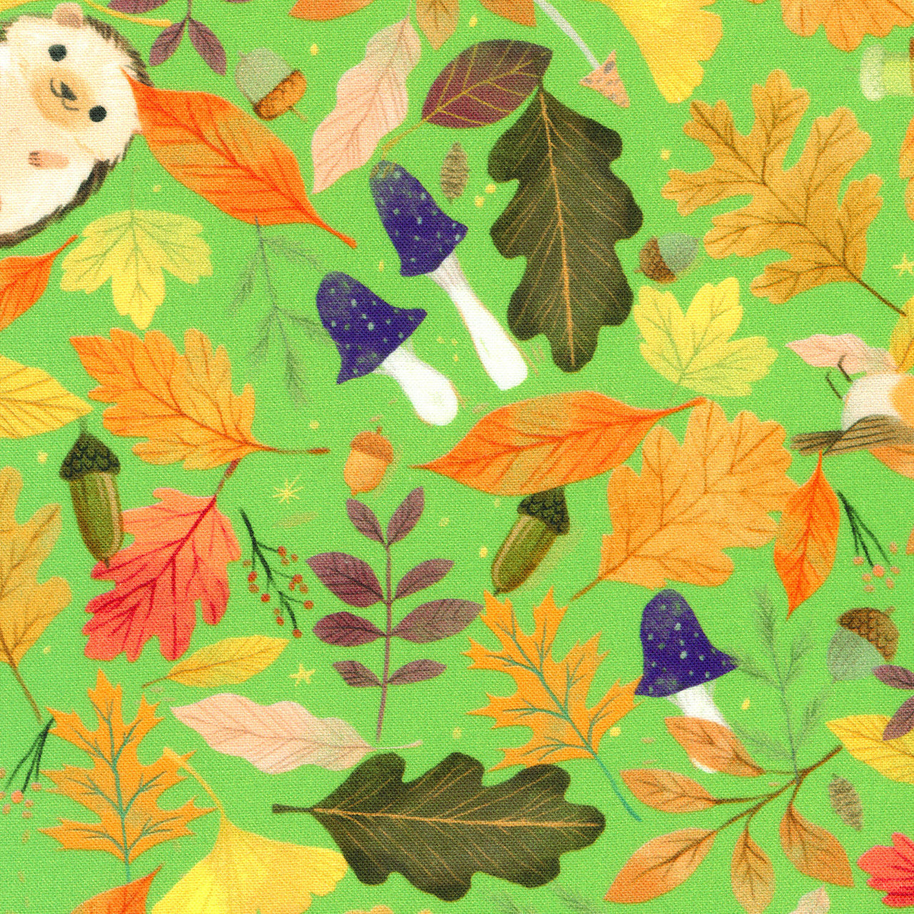 Forest Feast - Hedgehogs Sour Apple Yardage
