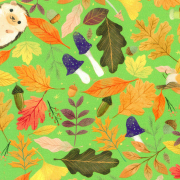 Forest Feast - Hedgehogs Sour Apple Yardage