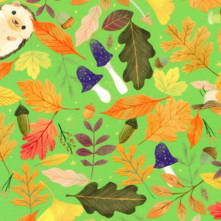 Forest Feast - Hedgehogs Sour Apple Yardage