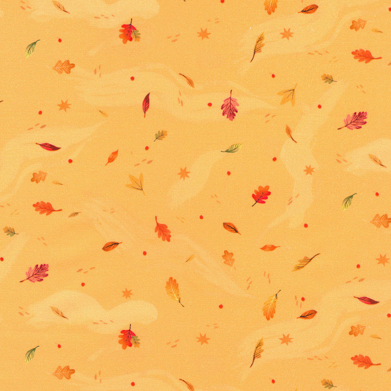 Forest Feast - Tossed Leaves Sunshine Yardage