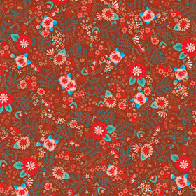 Faraway Florals - Burgundy Yardage