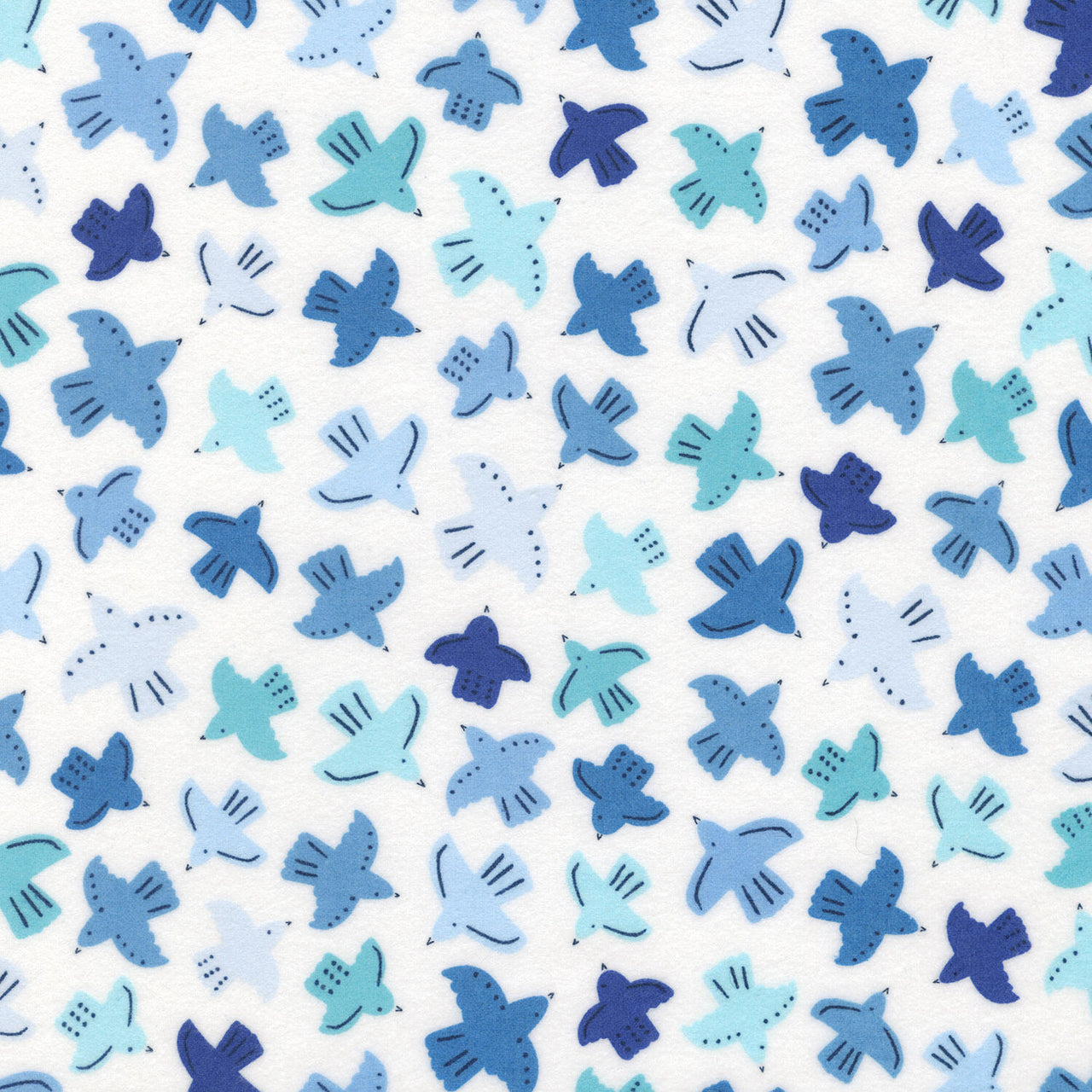 Gentle Night Flannel - Blue Yardage