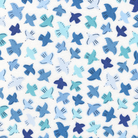 Gentle Night Flannel - Blue Yardage