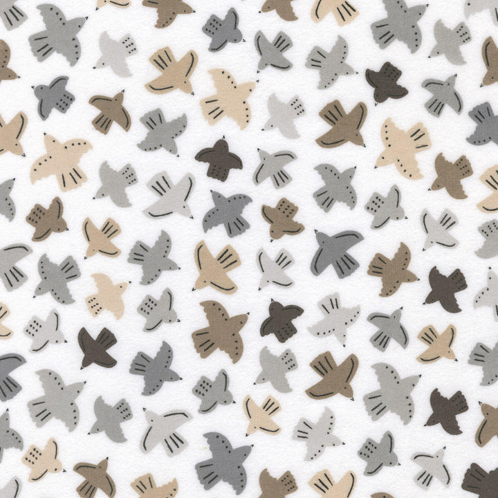 Gentle Night Flannel - Taupe Yardage