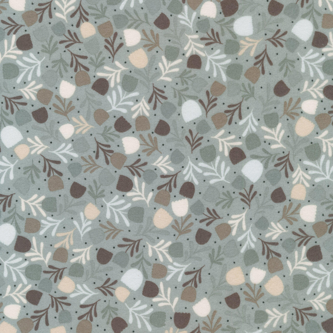 Gentle Night Flannel - Charcoal Yardage