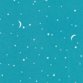 Gentle Night Flannel - Aqua Yardage