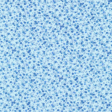 Garden Blues - Petite Floral Sky Yardage