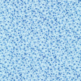 Garden Blues - Petite Floral Sky Yardage