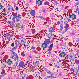 Garden Lights - Floral and Fauna Dahlia Yardage
