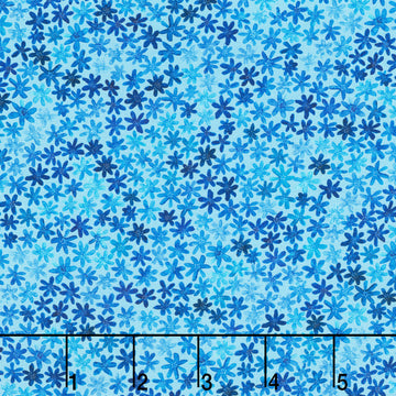 Garden Lights - Star Flowers Sky Yardage