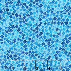 Garden Lights - Star Flowers Sky Yardage