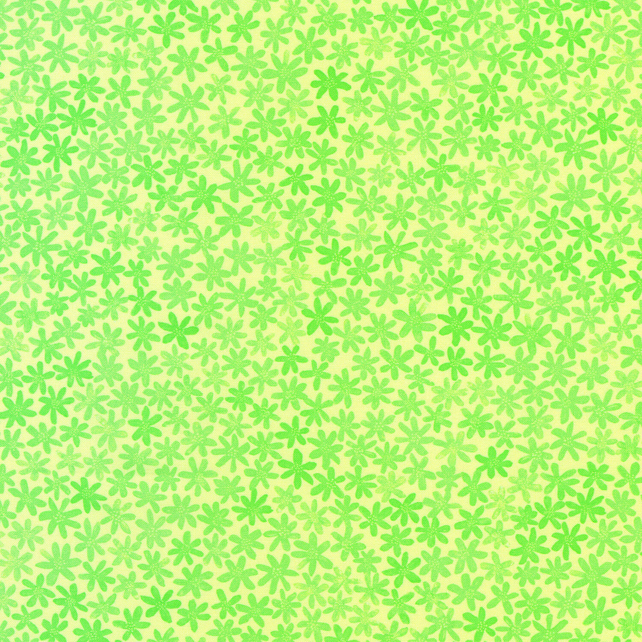 Garden Lights - Star Flowers Lemon Yardage