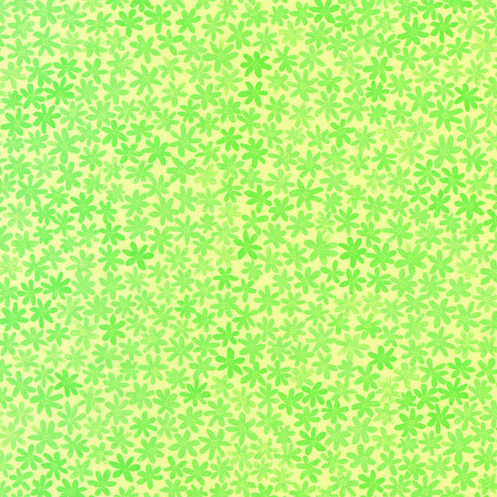 Garden Lights - Star Flowers Lemon Yardage