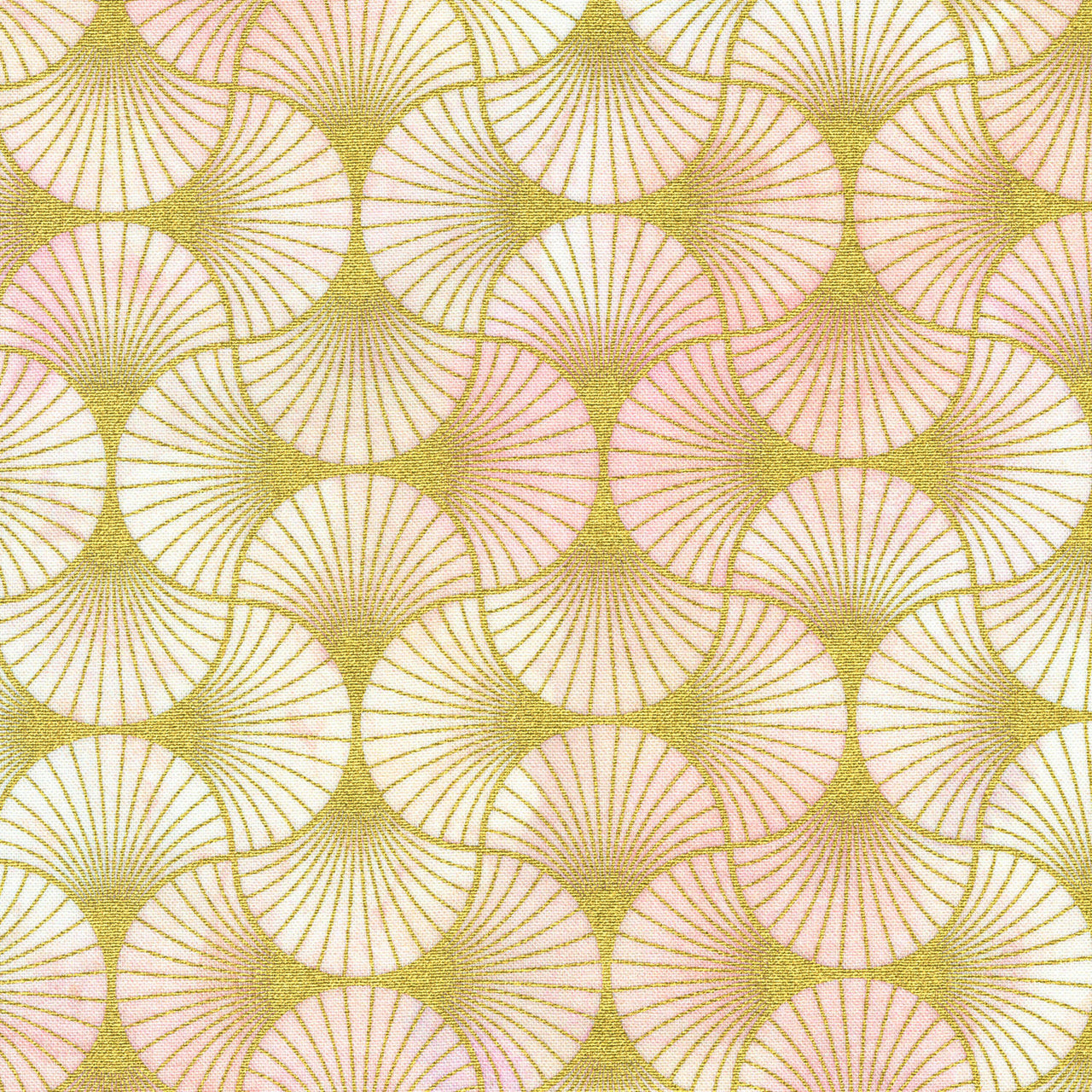 Golden Vibes - Fans Blush Yardage