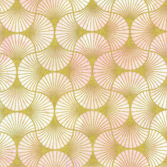 Golden Vibes - Fans Blush Yardage