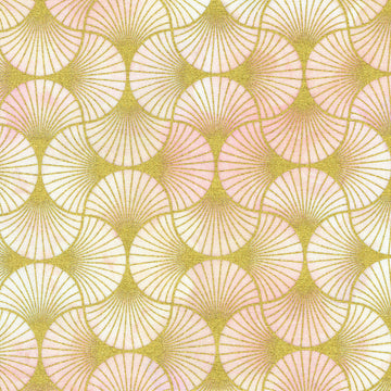 Golden Vibes - Fans Blush Yardage