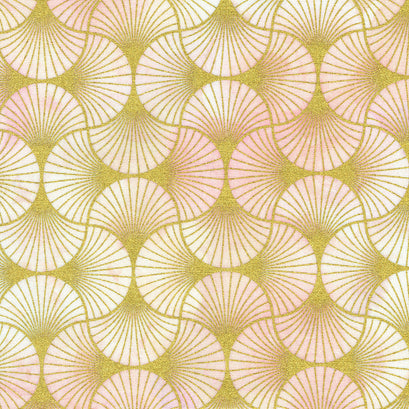 Golden Vibes - Fans Blush Yardage