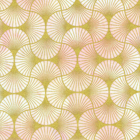 Golden Vibes - Fans Blush Yardage