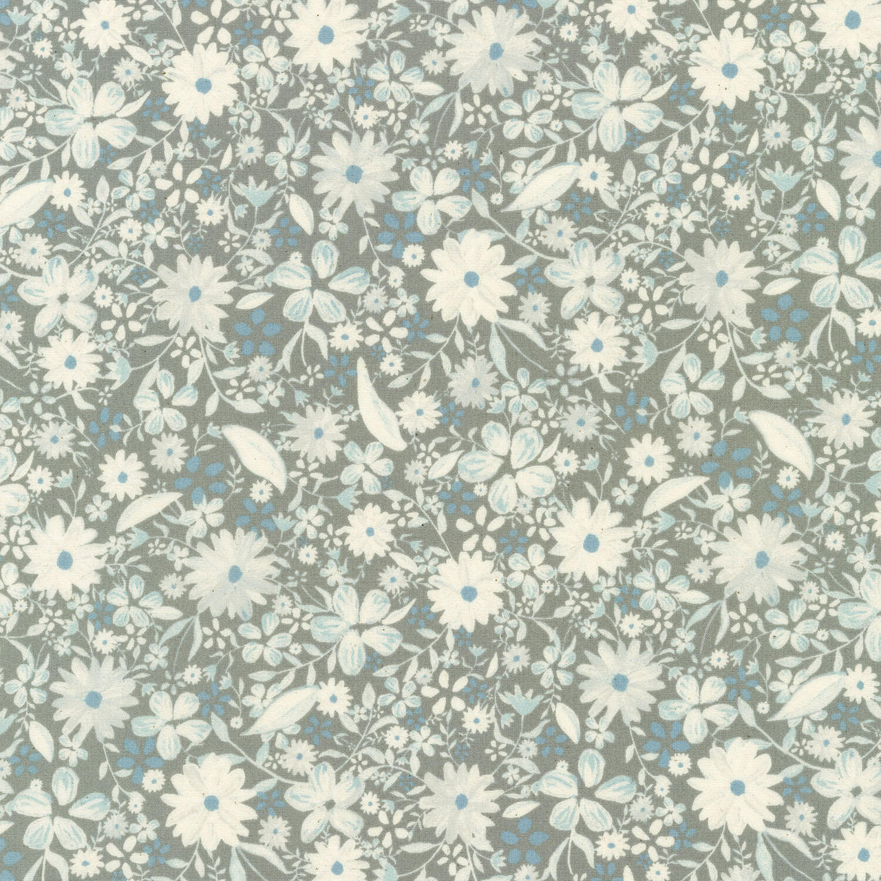 Grace - Floral Blue Yardage