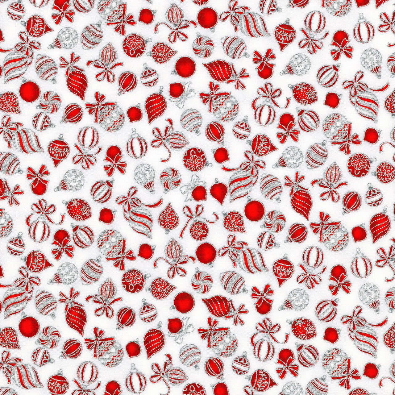 Holiday Charms - Ornaments Scarlet Yardage