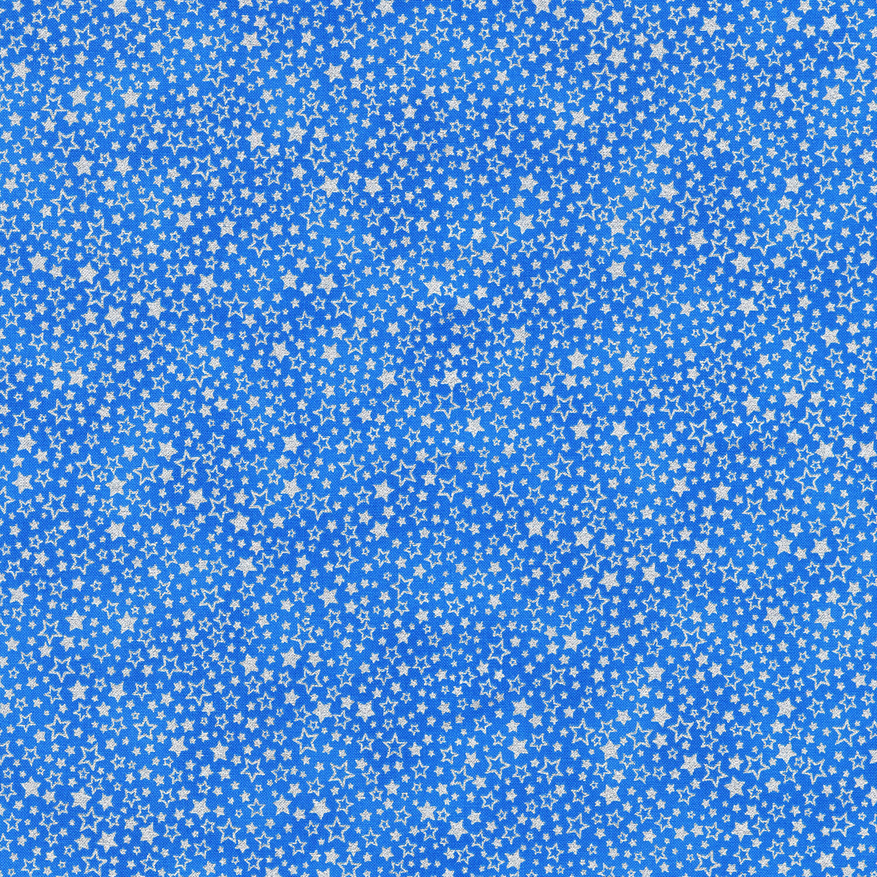 Holiday Charms - Stars Blue Yardage