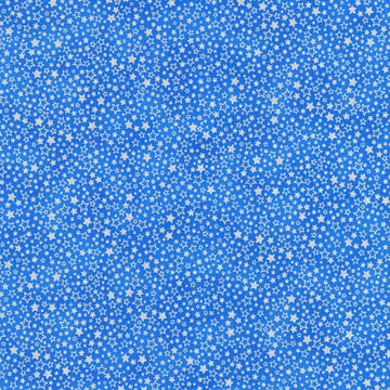 Holiday Charms - Stars Blue Yardage