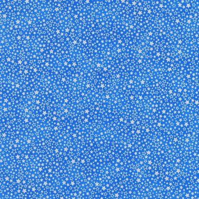 Holiday Charms - Stars Blue Yardage