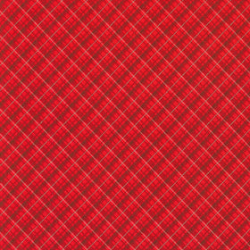 Holiday Charms - Plaid Scarlet Yardage