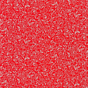 Holiday Charms - Scroll Vine Scarlet Yardage